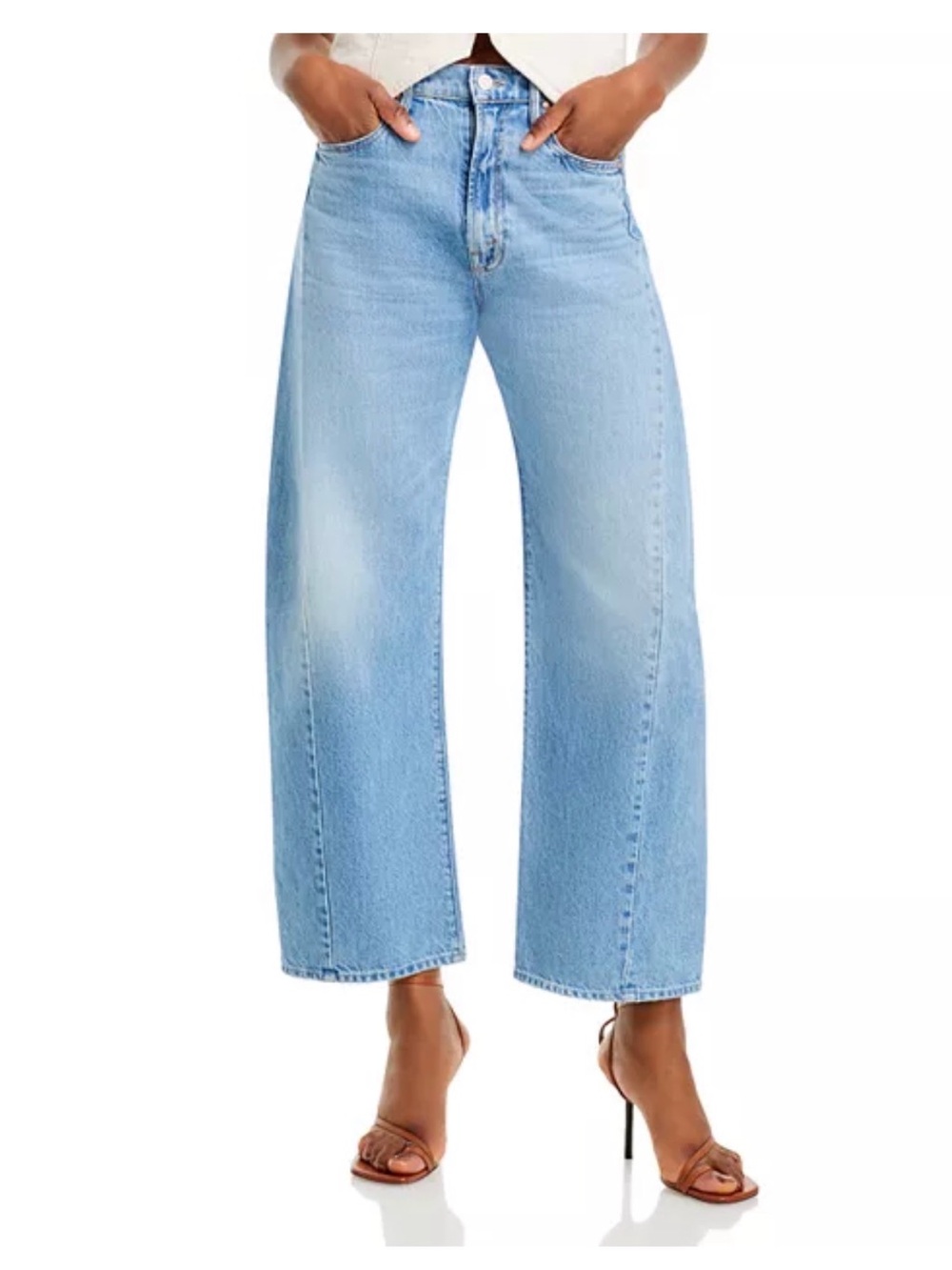 MOTHER The Half Pipe Flood High Rise Ankle Wide Leg Jean - Picture 2 of 13